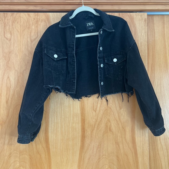 Zara cropped Denim Jacket - Picture 1 of 3